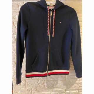 トミーヒルフィガー(TOMMY HILFIGER)のTOMMY HILFIGER レディース ジップパーカー XSサイズ(パーカー)