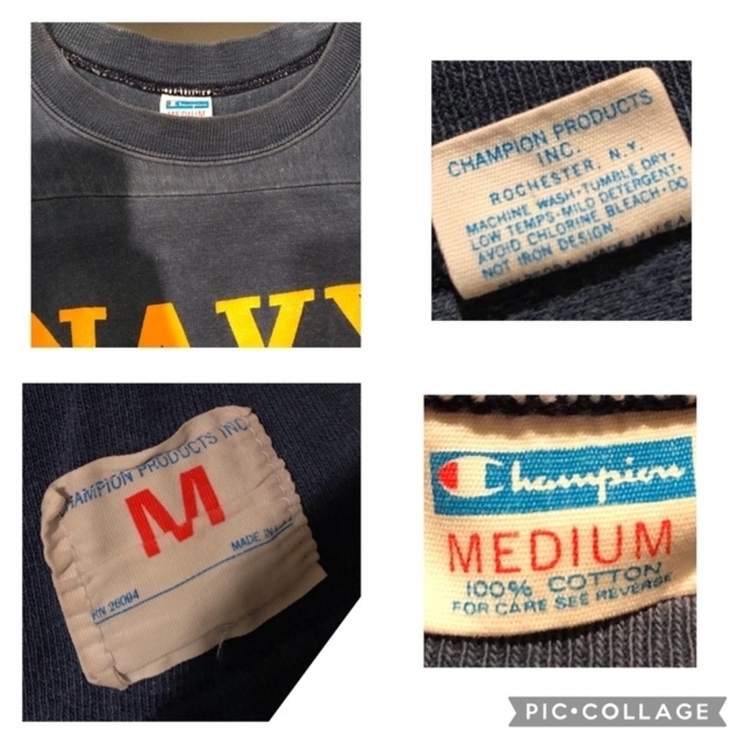 Champion(チャンピオン)のchampion 70s NAVY メンズのトップス(Tシャツ/カットソー(七分/長袖))の商品写真