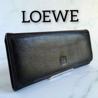 ロエベ(LOEWE)のLOEWE (ロエベ) アナグラム 長財布 フラップ ゴールド金具 南京錠(財布)