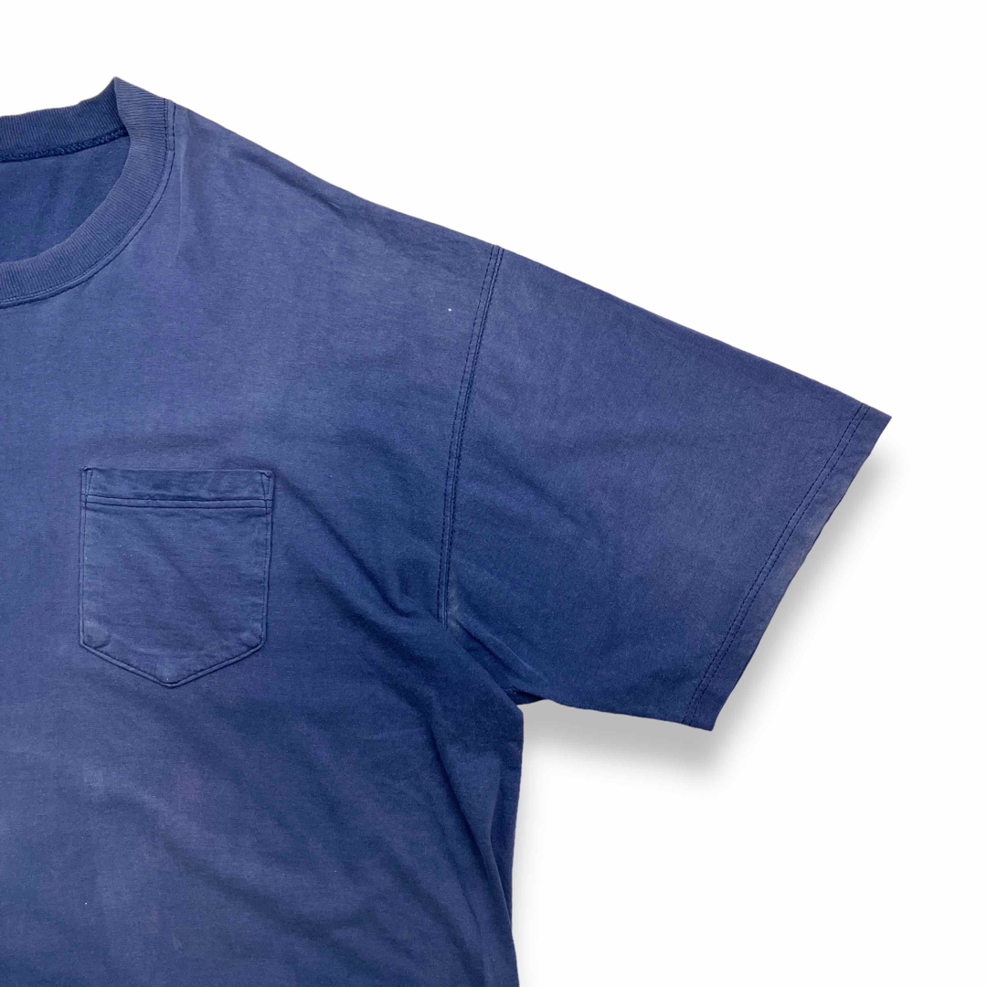Russell Athletic(ラッセルアスレティック)の90s USA製 ラッセル ハイコットン ヴィンテージポケットTシャツ フェード メンズのトップス(Tシャツ/カットソー(半袖/袖なし))の商品写真