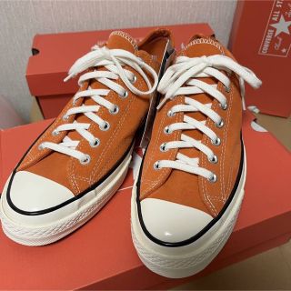 コンバース(CONVERSE)のコンバース チャックテイラー  ct70オレンジ　スウェード(スニーカー)