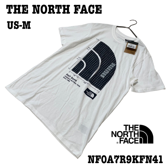 【新品】US-M ノースフェイス Tシャツ 半袖 ビッグ ハーフドーム ホワイト