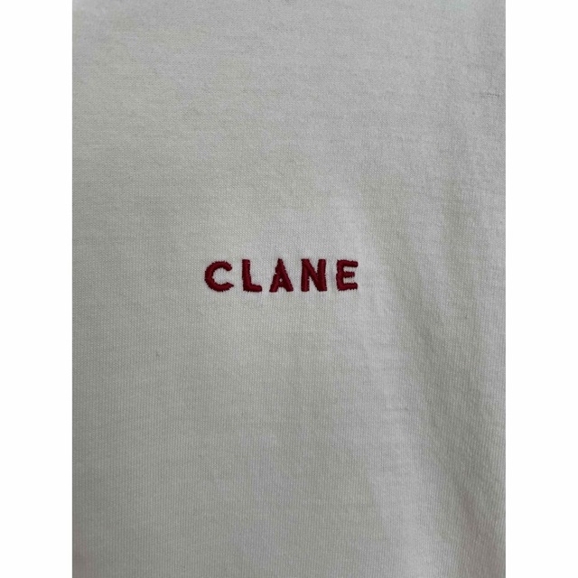 CLANE(クラネ)のclane クラネ 5周年 Tシャツ 刺繍ロゴ レディースのトップス(Tシャツ(半袖/袖なし))の商品写真