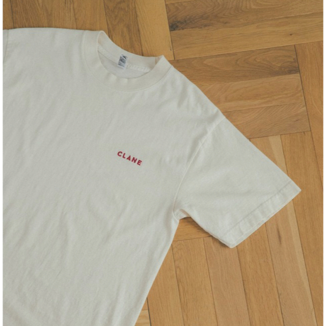 CLANE(クラネ)のclane クラネ 5周年 Tシャツ 刺繍ロゴ レディースのトップス(Tシャツ(半袖/袖なし))の商品写真