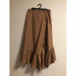 ザラ(ZARA)のZARA シャカシャカ　裾フレア　ロングスカート(ロングスカート)