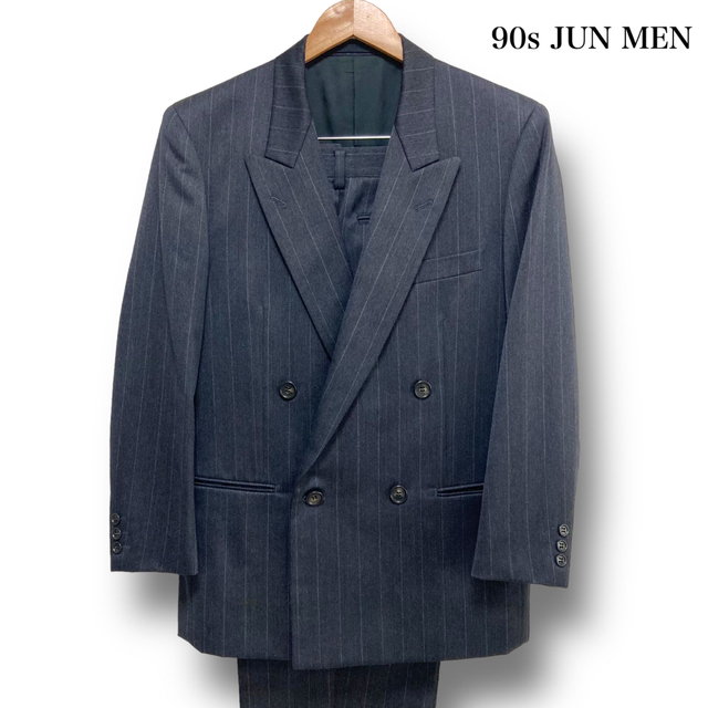 JUN MEN】90s ジュンメン ダブルスーツ セットアップ ストライプ