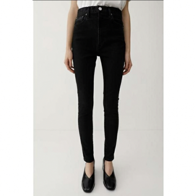 moussy HW Rebirth BLACK SKINNY 24インチ - デニム/ジーンズ