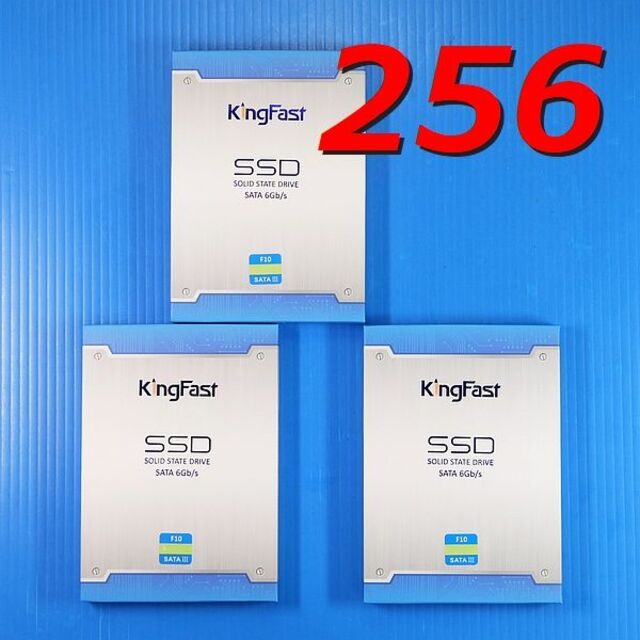 【SSD 256GB 3個セット】KingFast F10-256GB