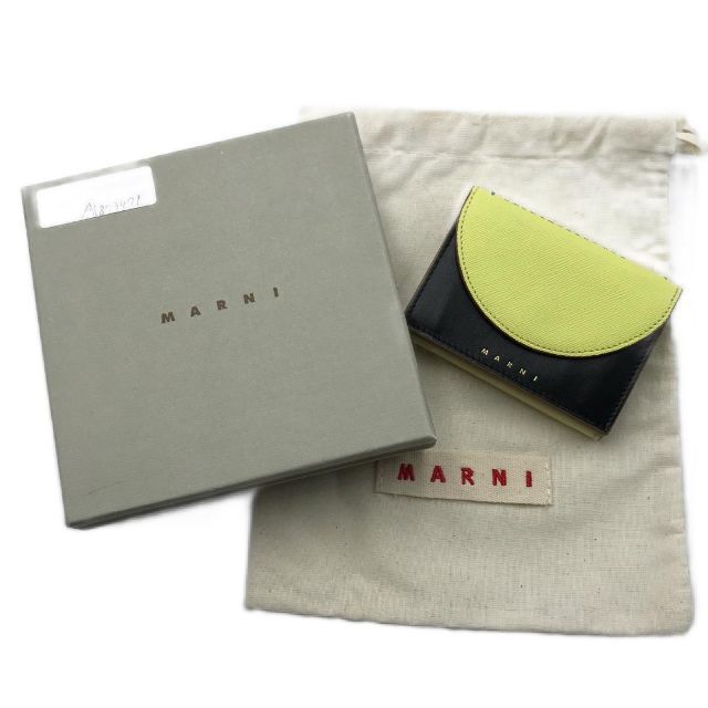 MARNI　二つ折りお財布　イエロー　箱付き