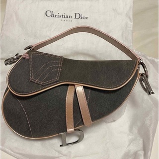 クリスチャンディオール(Christian Dior)のクリスチャンディオール　サドルバッグ　デニム(ハンドバッグ)
