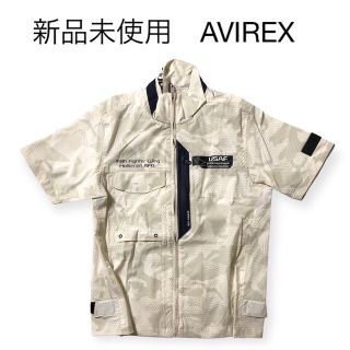 アヴィレックス(AVIREX)の新品未使用　AVIREX  アヴィレックス　半袖シャツ　脇メッシュ　ジップアップ(シャツ)