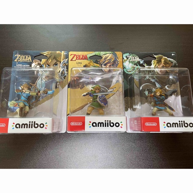 ブレスオブザワイルドamiibo ゼルダの伝説　リンク　3種