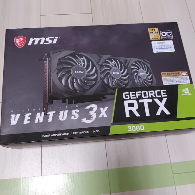 PCパーツMSI GeForce RTX 3080 GAMING 5台