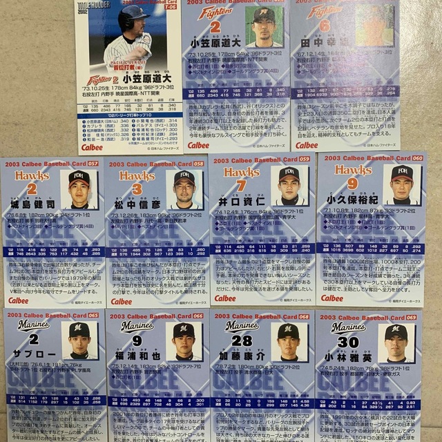 【2003年】プロ野球チップスカード パリーグまとめ エンタメ/ホビーのタレントグッズ(スポーツ選手)の商品写真