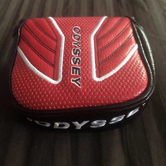 Callaway Golf(キャロウェイゴルフ)の未使用　ODYSSEY マレット型パターケース　レッド×ブラック スポーツ/アウトドアのゴルフ(その他)の商品写真