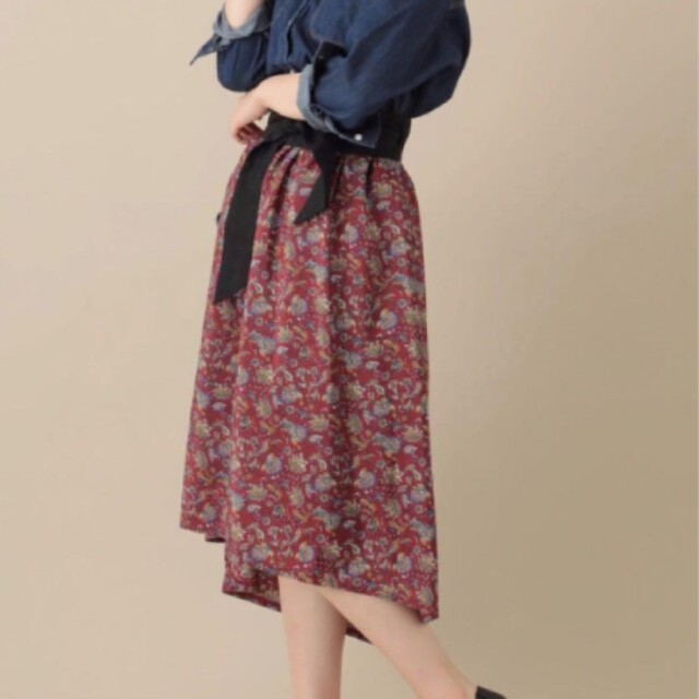 chocol raffine robe(ショコラフィネローブ)のショコラフィネローブ　ロングイレヘムスカート レディースのスカート(ロングスカート)の商品写真