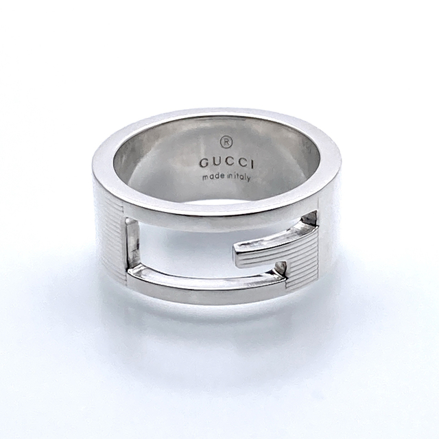 Gucci(グッチ)のGUCCIグッチ★ブランデッドGリング★シルバー ★美品★10号 レディースのアクセサリー(リング(指輪))の商品写真