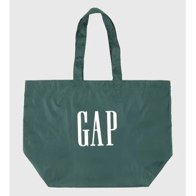 GAP(ギャップ)のGapロゴ BIGエコバッグ PINE_GREEN　ギャップ グリーン大 レディースのバッグ(エコバッグ)の商品写真