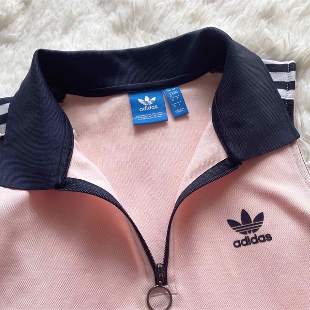 adidas(アディダス)のadidas アディダス　ノースリーブ　ポロシャツワンピース　M ピンク レディースのワンピース(ひざ丈ワンピース)の商品写真