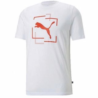 プーマ(PUMA)の【PUMA / プーマ】BIGロゴ 半袖Tシャツ・ホワイト・サイズL（未着用品）(Tシャツ/カットソー(半袖/袖なし))