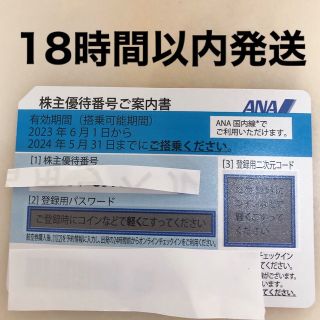 エーエヌエー(ゼンニッポンクウユ)(ANA(全日本空輸))のANA 株主優待券　1枚　18時間以内発送(その他)