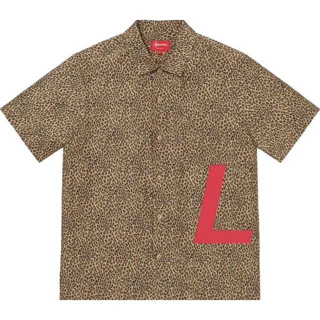 Supreme Leopard Silk S/S Shirt Tan