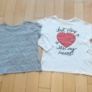 ザラキッズ(ZARA KIDS)の140  ZARA & UNIQLO★カットソー2枚セット(Tシャツ/カットソー)