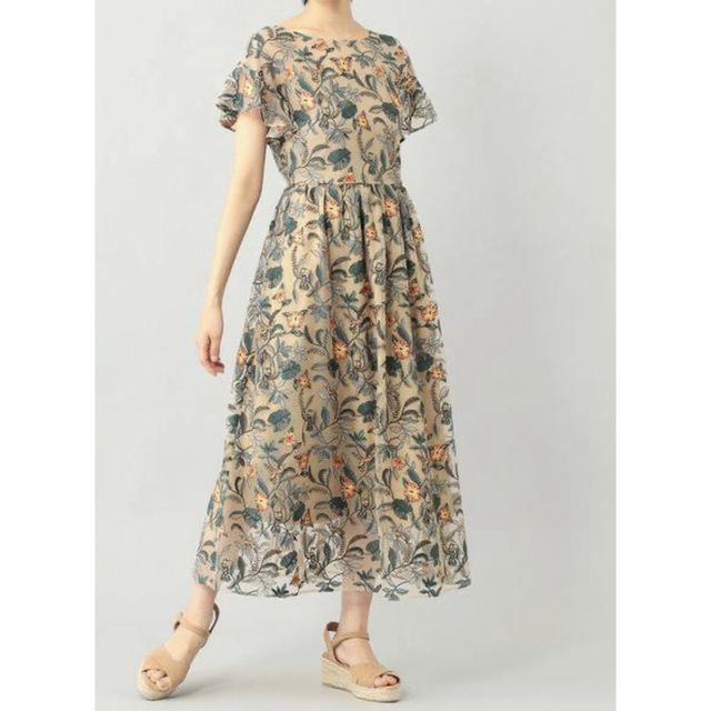 【専用】ボタニカルチュール刺繍ドレス