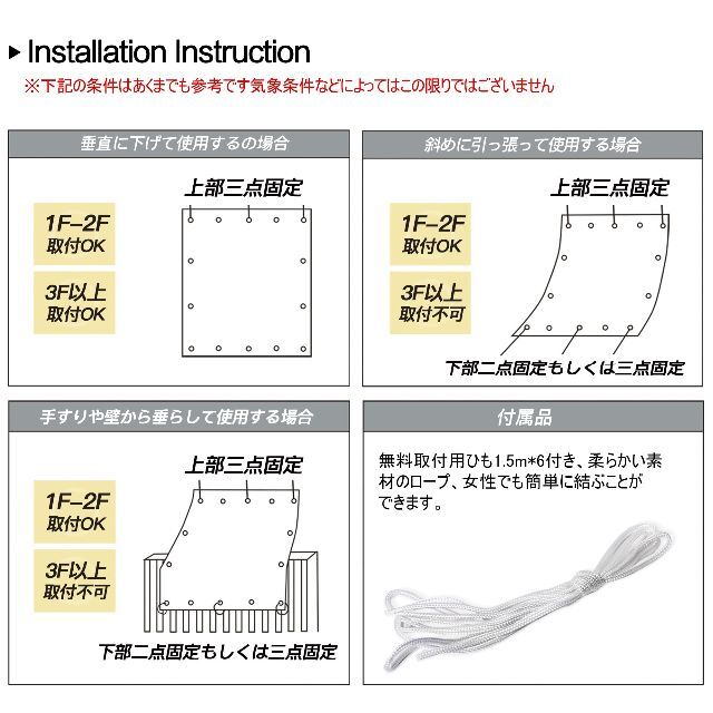 【色: グレー】HIRARI 日除けシェード 2x2m シェード 涼風シェード 6