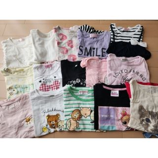 ユニクロ(UNIQLO)の120cm 女の子 半袖Tシャツ 15点 まとめ売り(Tシャツ/カットソー)