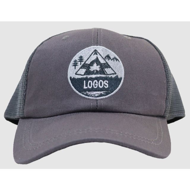 LOGOS(ロゴス)のLOGOS ロゴス メッシュキャップ サークルロゴ サイズ調節可能★グレー新品 メンズの帽子(キャップ)の商品写真