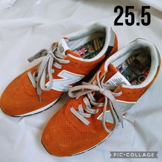 キュウキュウロク(996（New Balance）)のnew balance スニーカー 996 25.5 スエード オレンジ 靴(スニーカー)