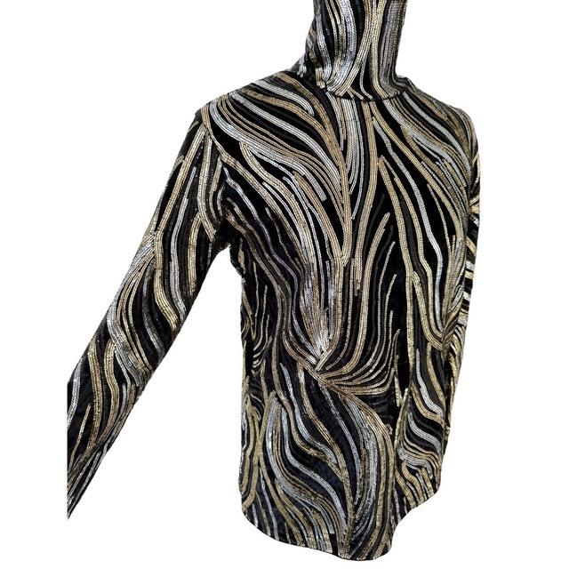 Dries Van Noten スパンコールベルベットトップ 新品 XS - ニット/セーター