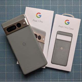 【新品】Google Pixel7 Pro Hazel 128GB 純正ケース付