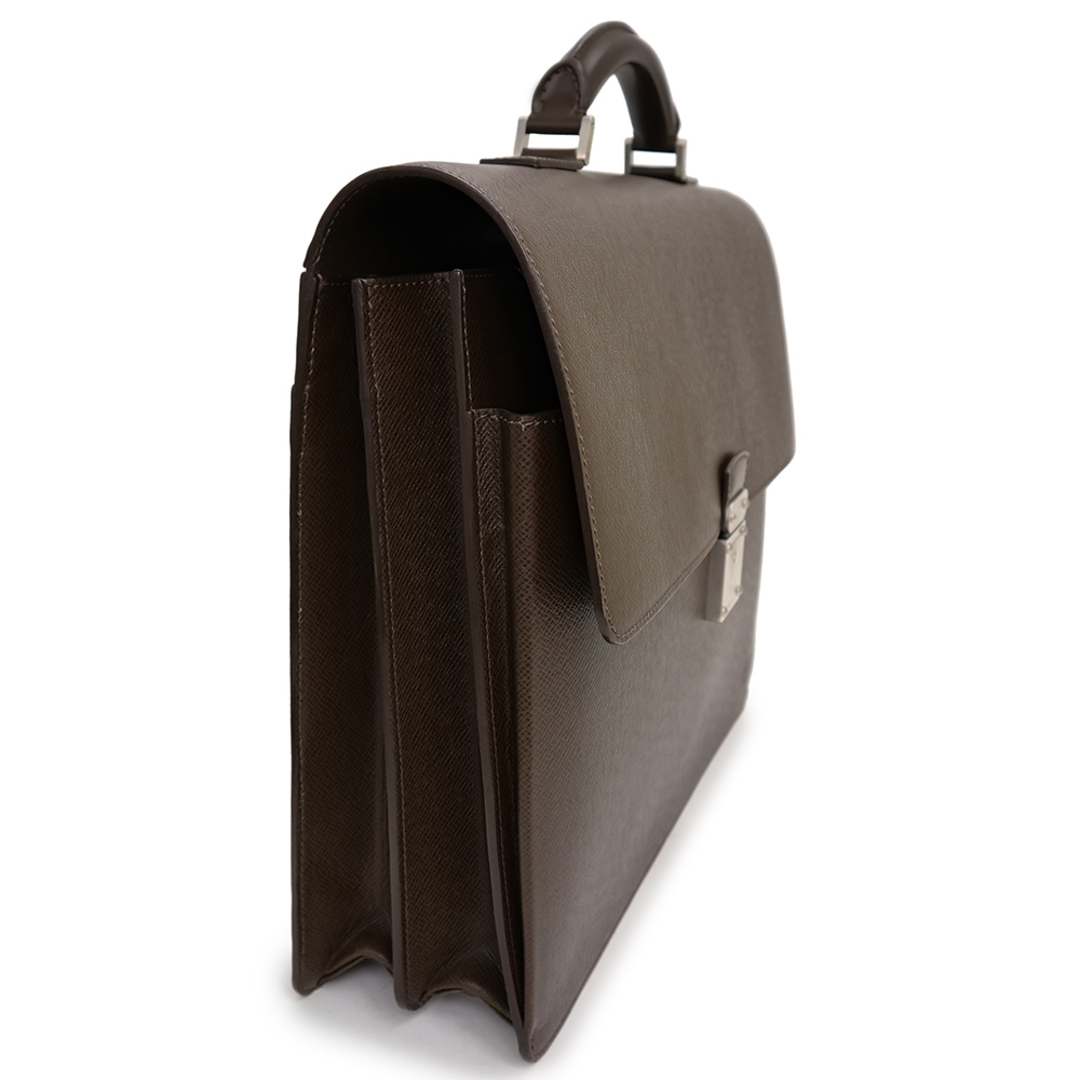 ルイ ヴィトン ロブスト２ ビジネス ハンドバッグ 書籍鞄 ブリーフケース タイガ レザー グリズリ ブラウン 茶 M31048 LOUIS VUITTON（美品）