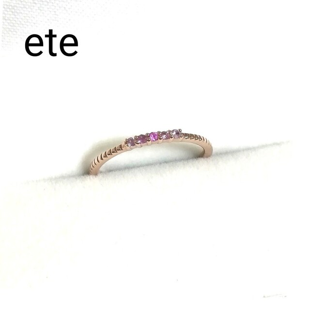 ete(エテ)の(美品) エテ ete K10PGピンキーリング 3号 レディースのアクセサリー(リング(指輪))の商品写真