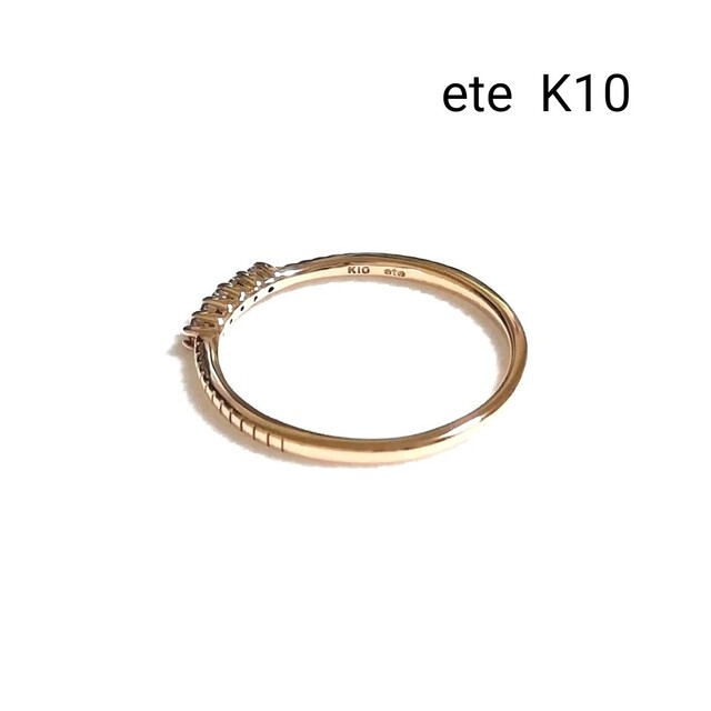 ete(エテ)の(美品) エテ ete K10PGピンキーリング 3号 レディースのアクセサリー(リング(指輪))の商品写真