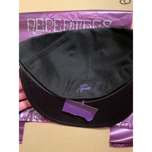 Needles EMB. BB CAP 7 1/2 blackの通販 by こんにちは|ラクマ