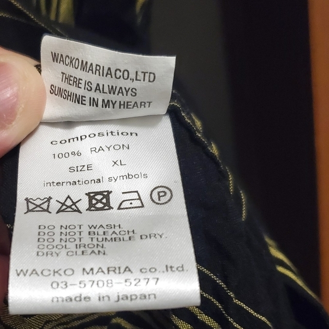 WACKO MARIA(ワコマリア)のWACKO MARIA 22SSSTRIPED OPEN COLLAR XL メンズのトップス(シャツ)の商品写真