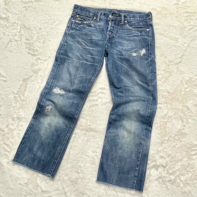 RRL ダブルアールエル #41381 ダメージリペア加工 デニム 28inch