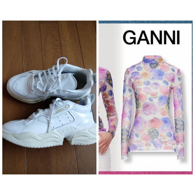 【adidas】SUPERCOURT RX　＆【ganni】