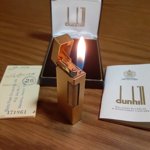 #dunhillダンヒルライター　着火OK　ゴールド