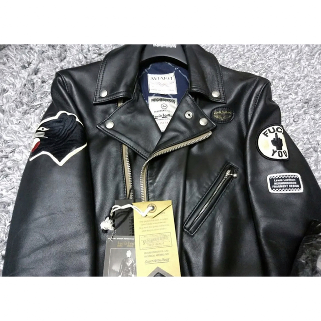 NEIGHBORHOOD(ネイバーフッド)のNEIGHBORHOOD × FRAGMENT × LEWIS LEATHERS メンズのジャケット/アウター(ライダースジャケット)の商品写真