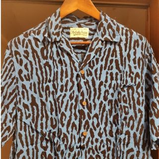 ワコマリア(WACKO MARIA)のWACKO MARILEOPARD HAWAIIAN SHIRT XL BLUE(Tシャツ/カットソー(半袖/袖なし))