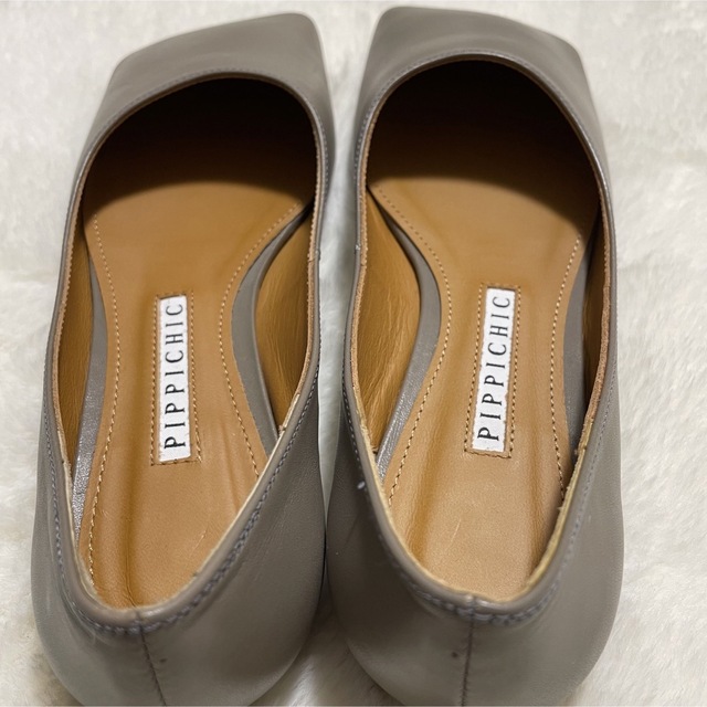 新品未使用】PIPPICHIC LINDA スクエアトゥ フラット パンプス