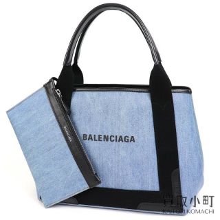 バレンシアガ(Balenciaga)のバレンシアガ 【BALENCIAGA】 ネイビーカバS コーティッドキャンバス(ショルダーバッグ)