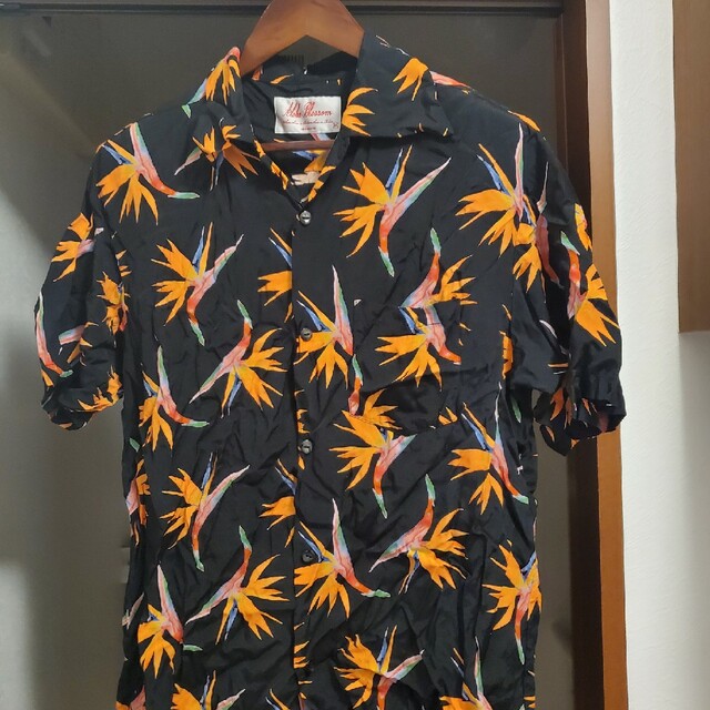 WACKO MARIA ワコマリア 18SS BIRD OF PARADISE HAWAIIAN SHIRT フラワー ハワイアンシャツ アロハ ブラック