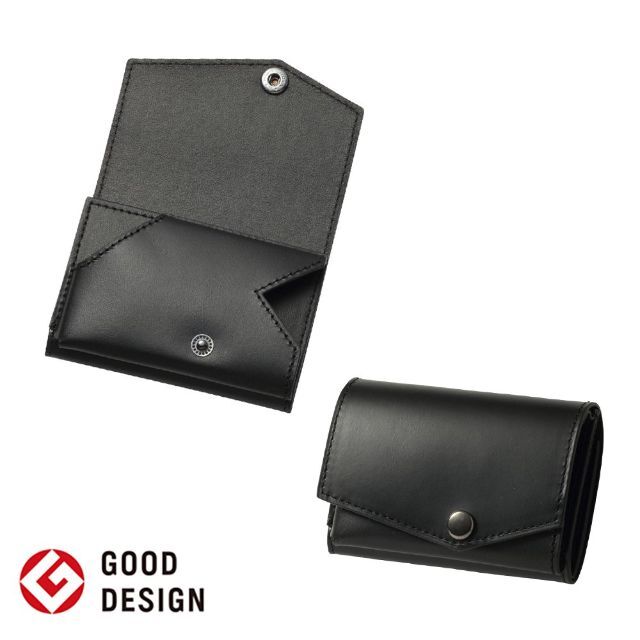 【色: ブラック】アブラサス 小さい財布 最高級 ブッテーロ レザー エディショ