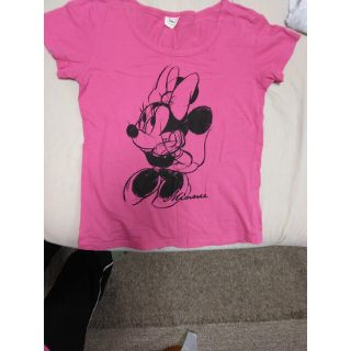 ディズニー(Disney)のミニーちゃんＴシャツピンク(Tシャツ(半袖/袖なし))