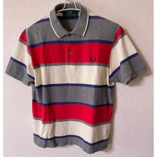 フレッドペリー(FRED PERRY)のFRED PERRY  ボーダーロゴポロシャツ フレッドペリー(ポロシャツ)